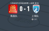 赣超：上饶队客场1-0南昌队，孙志豪制胜球
